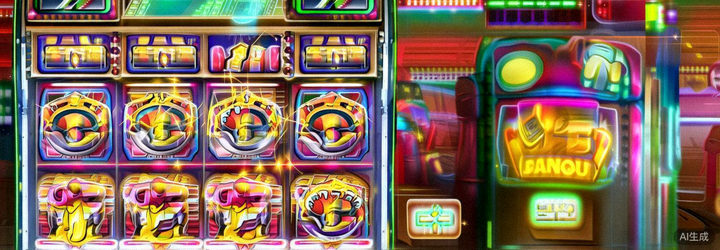 Animasi permainan slot online M88 berputar dengan simbol jackpot dan bonus